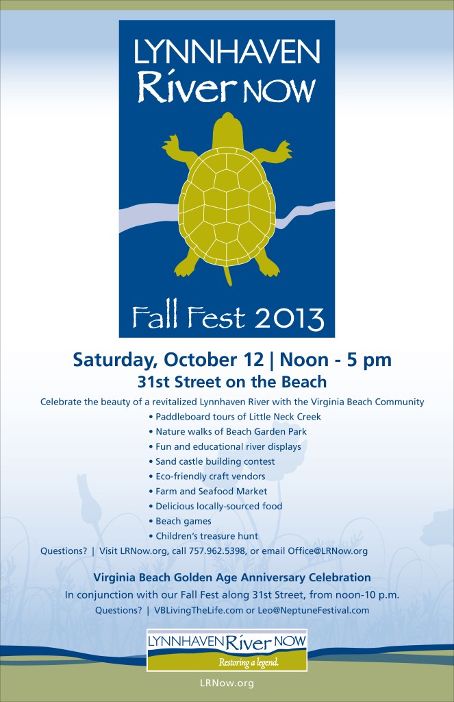 Come out for the Lynnhaven River NOW Fall Festival this Saturday!