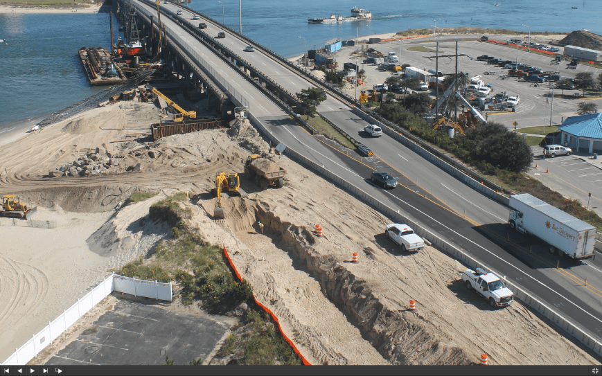 Zoomed in screen shot of construction cam photo taken at 2pm OCT17 2014