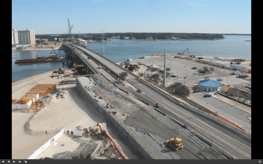 Screen grab of construction cam shot taken on Feb 6 2015 at 1pm.