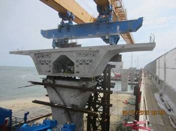 Bridge Segments at Pier #1 (Westbound Bridge)               