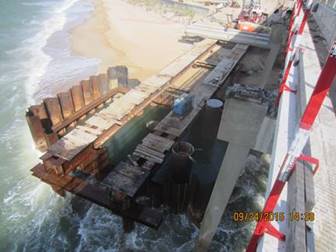 Cofferdam at Pier #7 (Westbound Bridge)