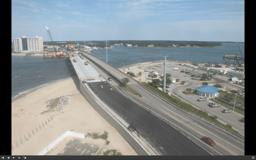 Screen shot of Construction Cam eastbound view taken at 437pm June 14th '16