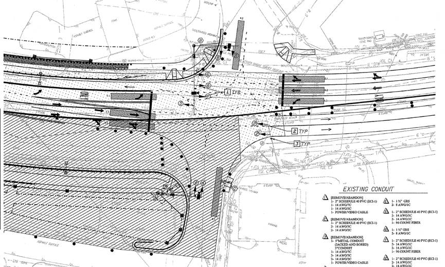 Phase 4 Temporary Traffic Pattern at Shore Drive and Vista Circle